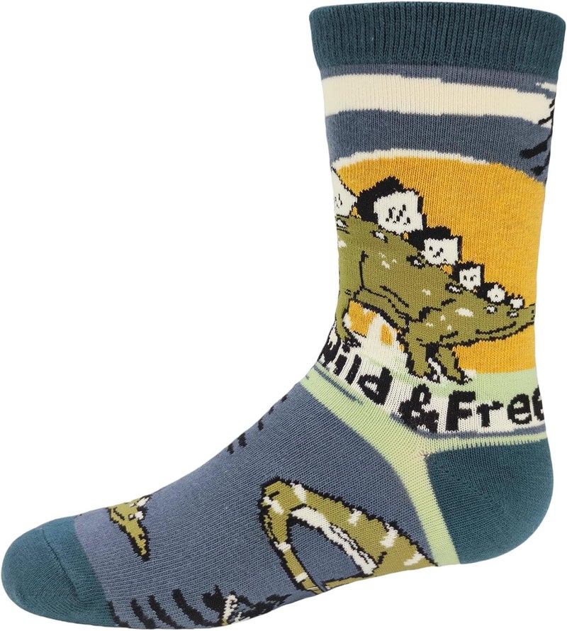 ooohyeah Kid's Novelty Cute Animals Crew Socks, Funny Crazy Silly Cool Casual Dress Socks for Boy and Girl, Size 1-5 - Image 3